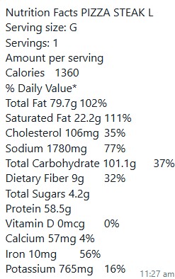 Nutrition Facts