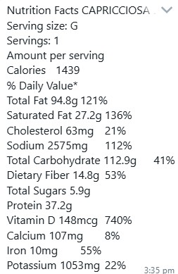 Nutrition Facts