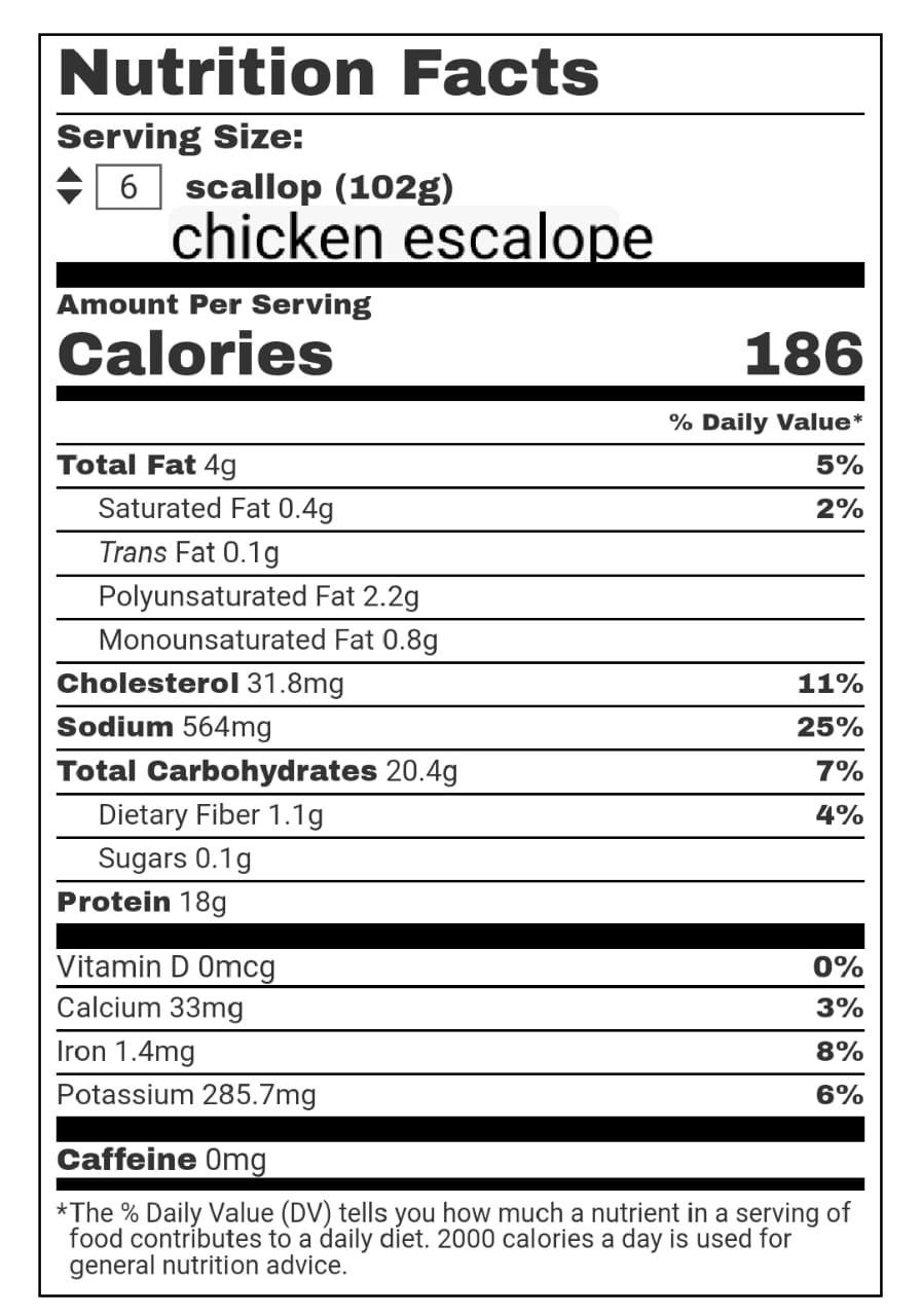 Nutrition Facts