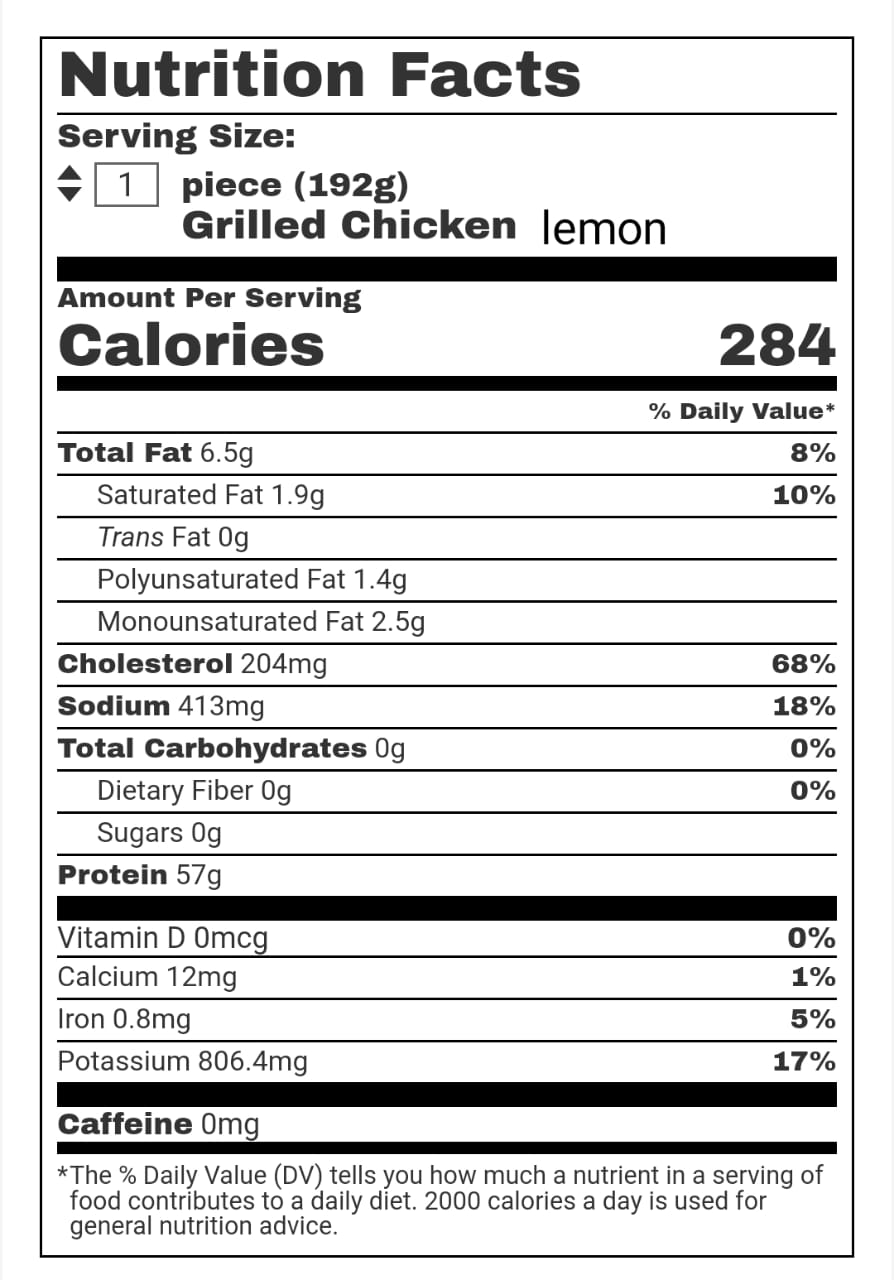 Nutrition Facts