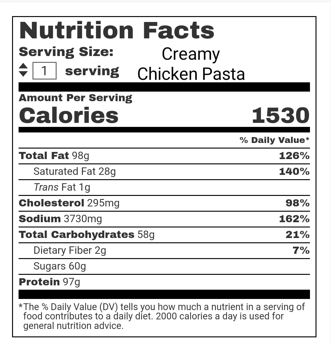 Nutrition Facts