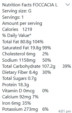 Nutrition Facts