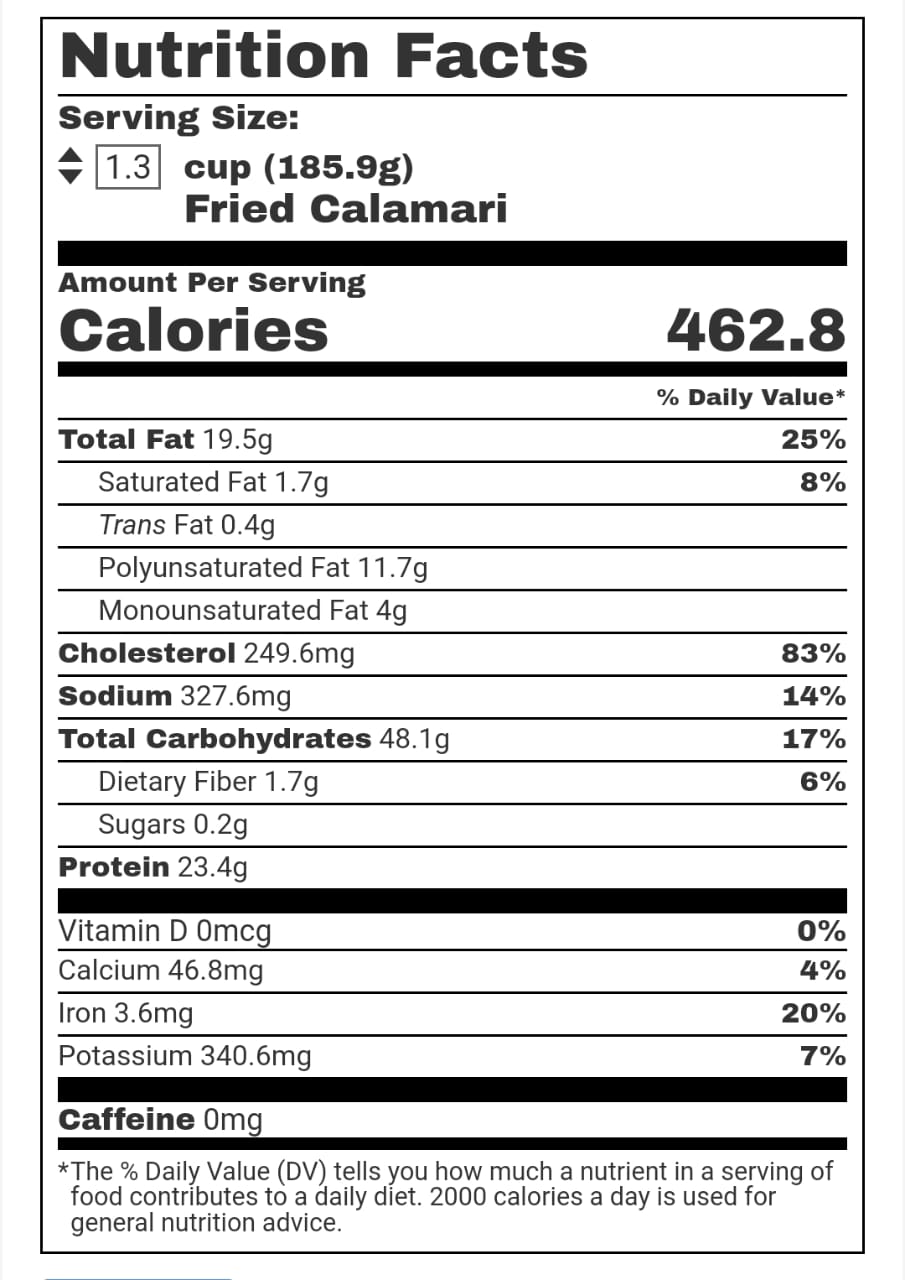 Nutrition Facts