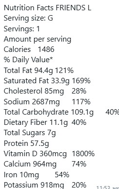 Nutrition Facts