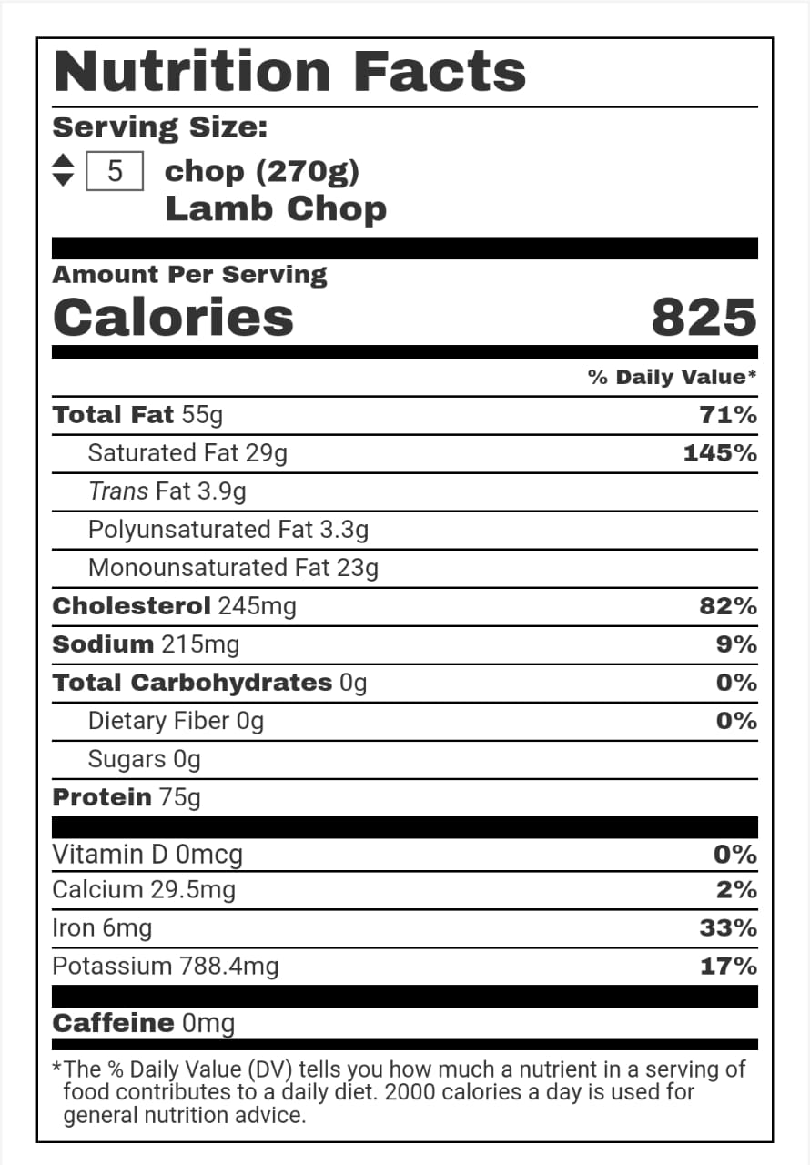 Nutrition Facts