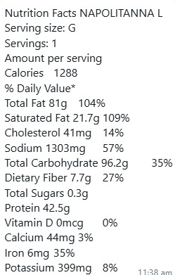Nutrition Facts