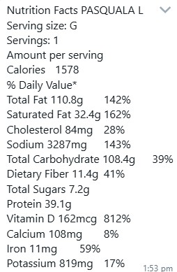 Nutrition Facts