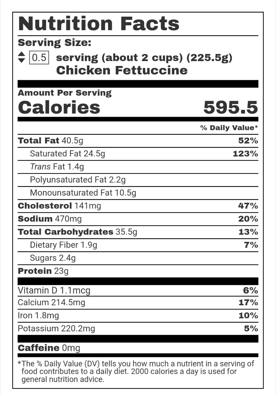 Nutrition Facts
