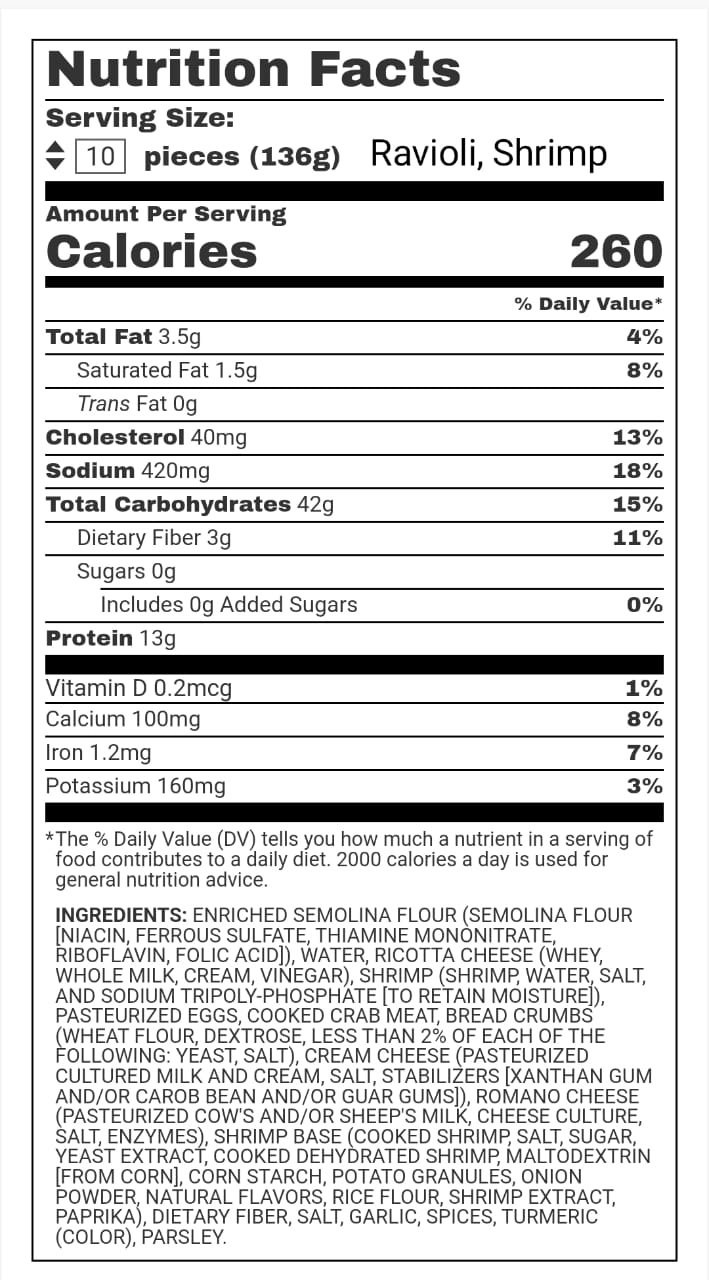 Nutrition Facts