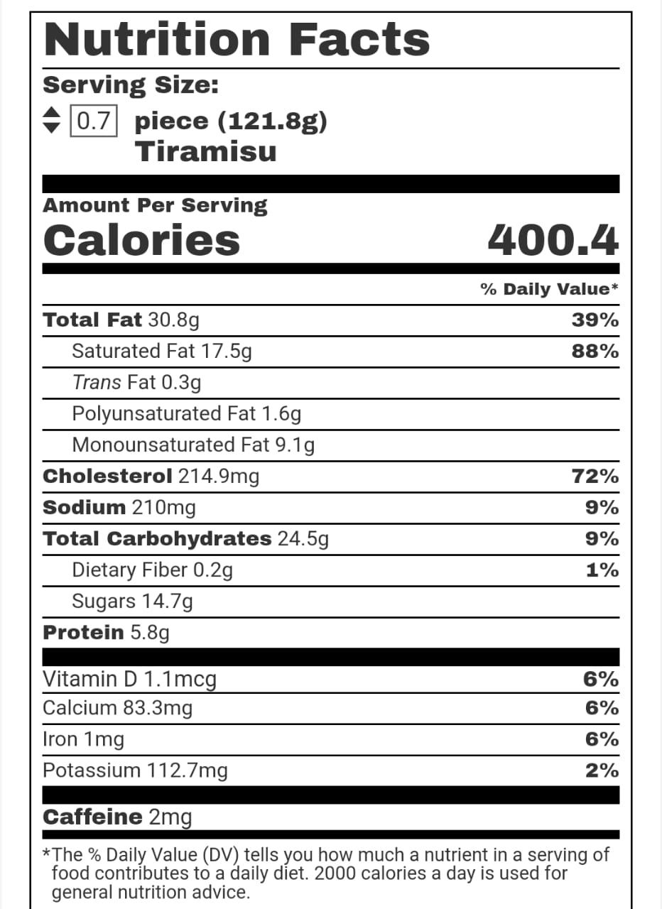 Nutrition Facts