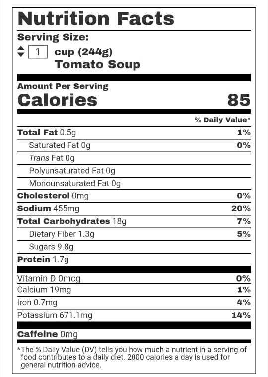 Nutrition Facts