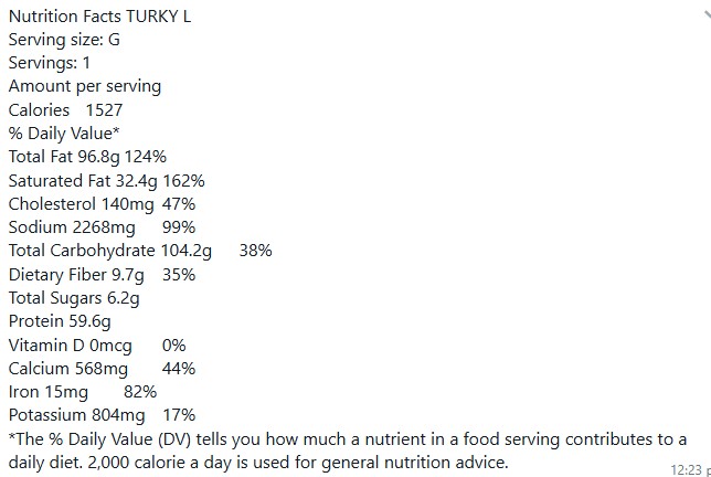 Nutrition Facts