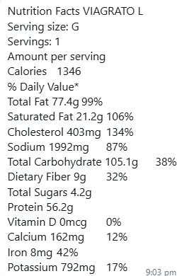 Nutrition Facts