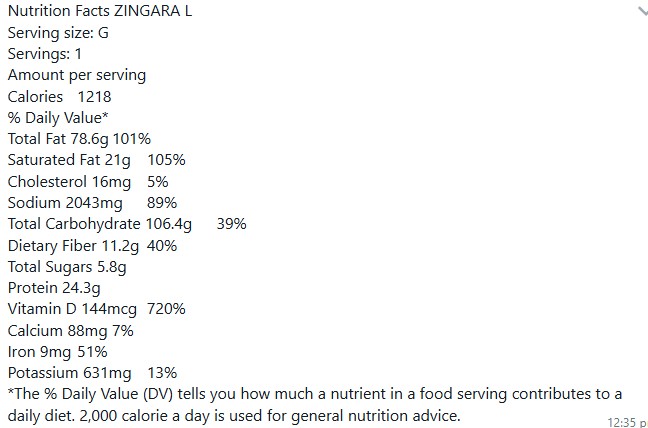 Nutrition Facts