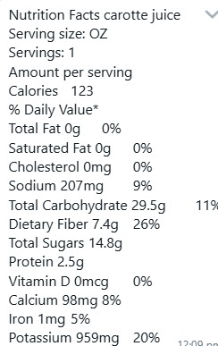 Nutrition Facts